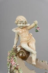 Скульптура в виде наутилуса с сидящим амуром и пегасом. Италия, вторая половина XIX века.