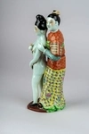 (Редкая коллекционная серия) Эротическая скульптура «Мандарин и его любовница». Китай, династия Цин, конец XIX века.