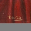 Питер Фальб (Peter Falb). Девушка на красном одеяле. 1960-е годы.