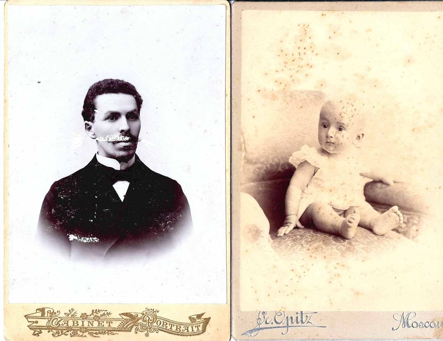 9 фотографий (формата визитки, кабинетные). 1890-е - 1920-е годы.