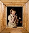 Эмилия Вернэ. Портрет девочки с куклой. Вторая половина XIX в.