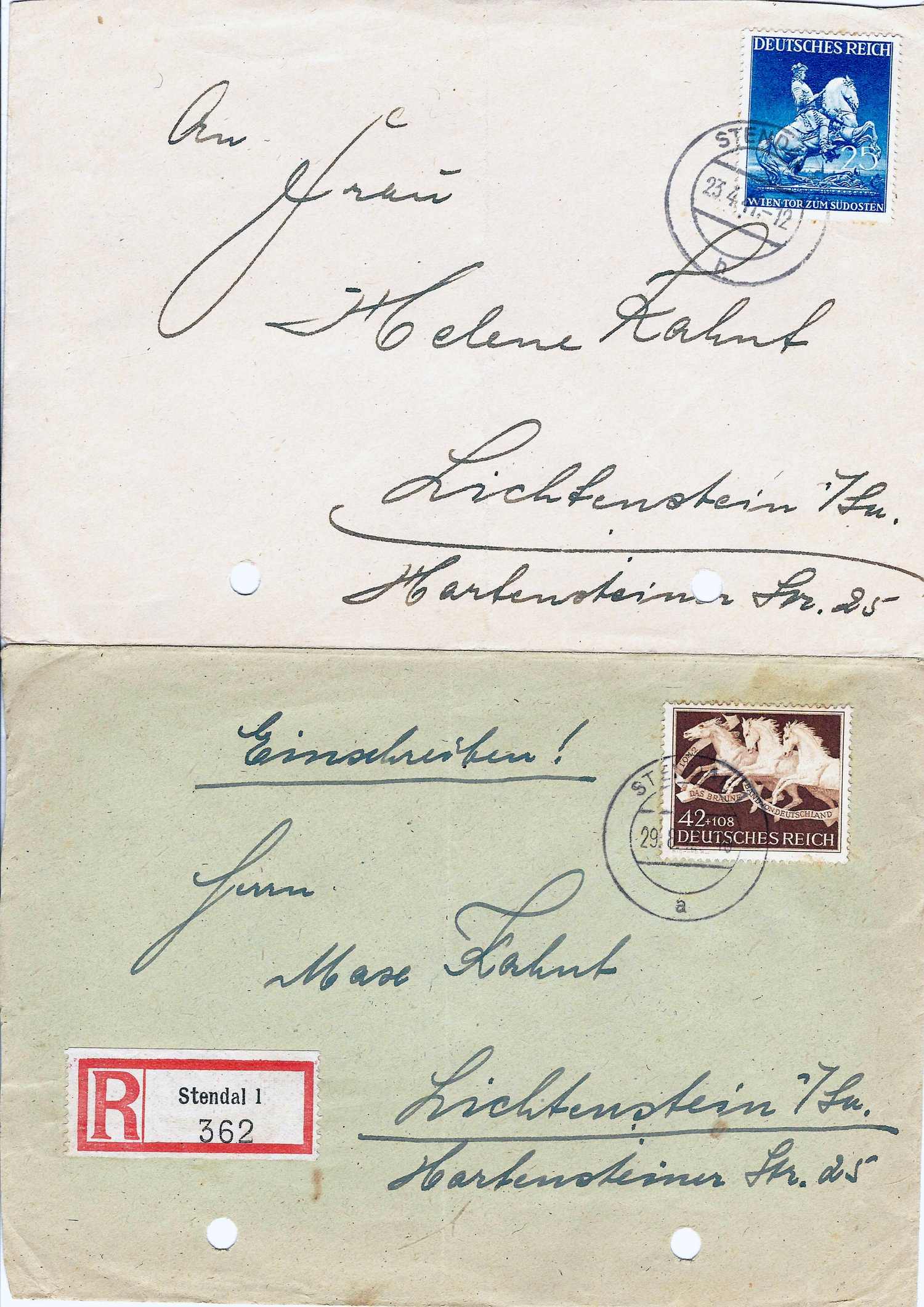 Германия. 10 целых вещей, листов и конвертов со специальными гашениями. 1930-е - 1940-е годы.