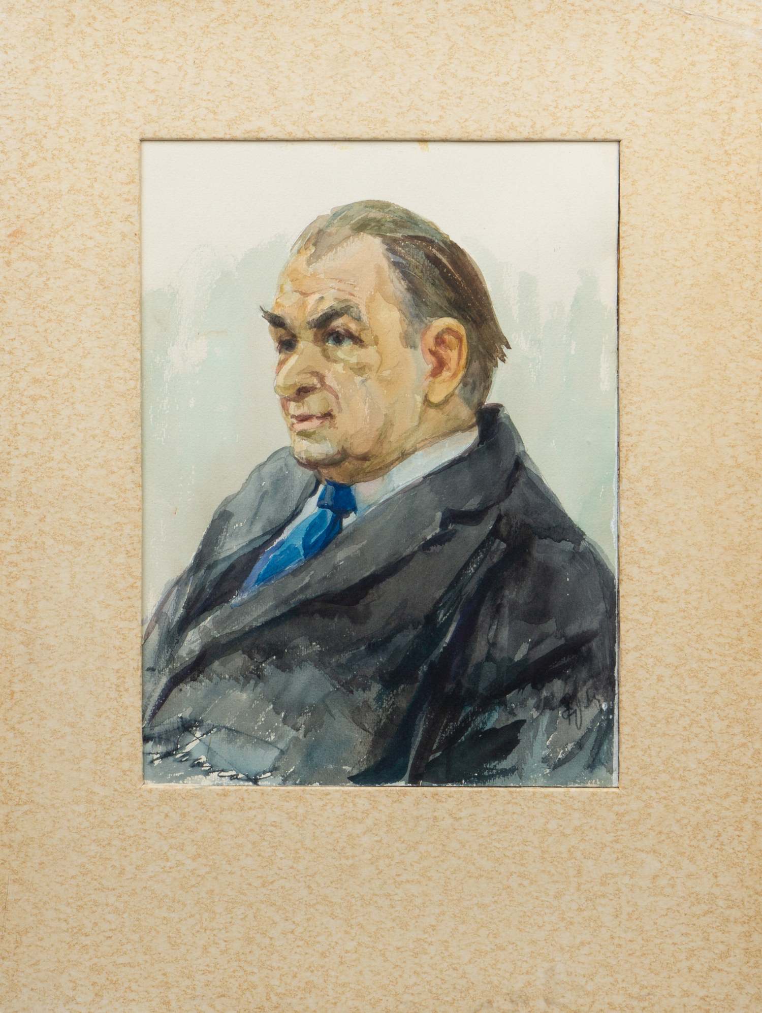 Ермаков Геннадий Александрович. Портрет заслуженного артиста Попова Б.Ф. 1980.