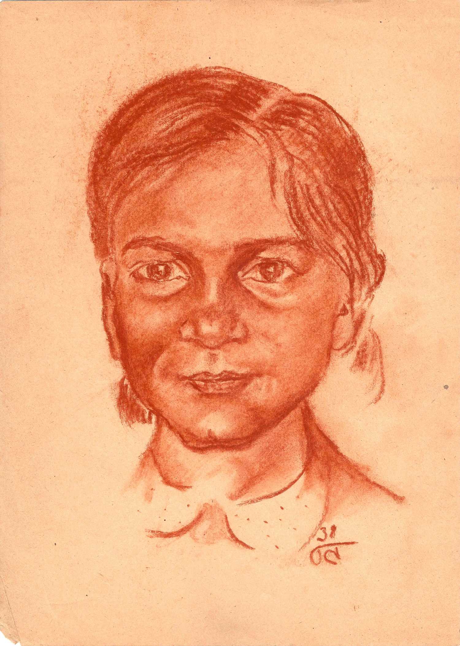 Павлов Семен Андреевич. Портрет девочки. 1938.