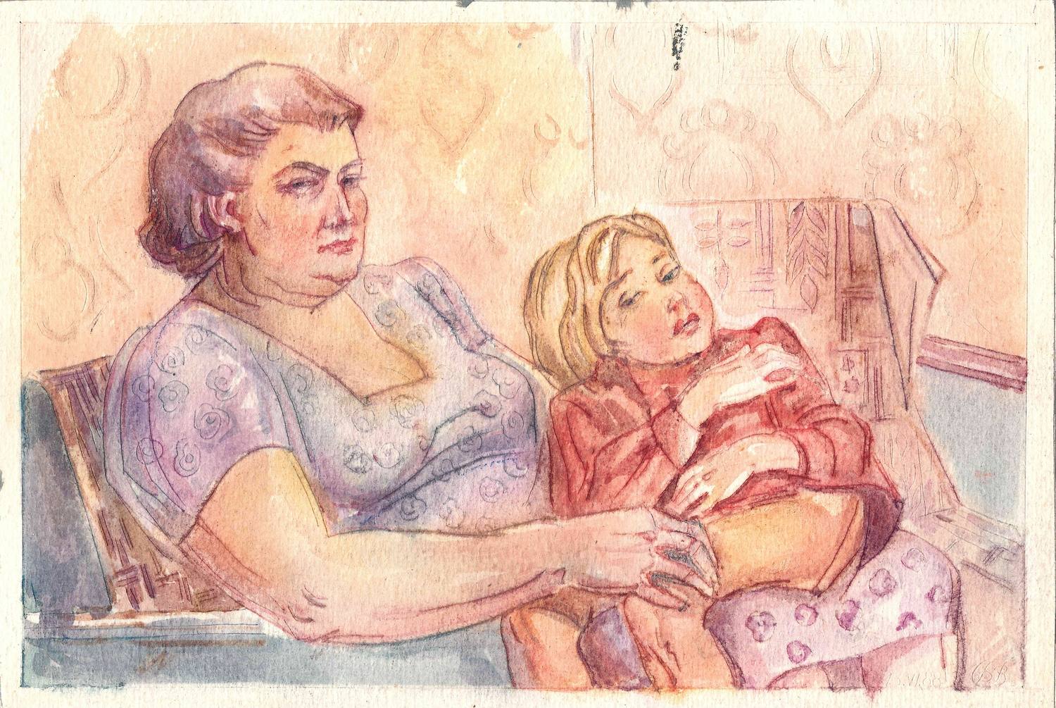 Ивасенко Анатолий Александрович. Мать и дочь. 1988.