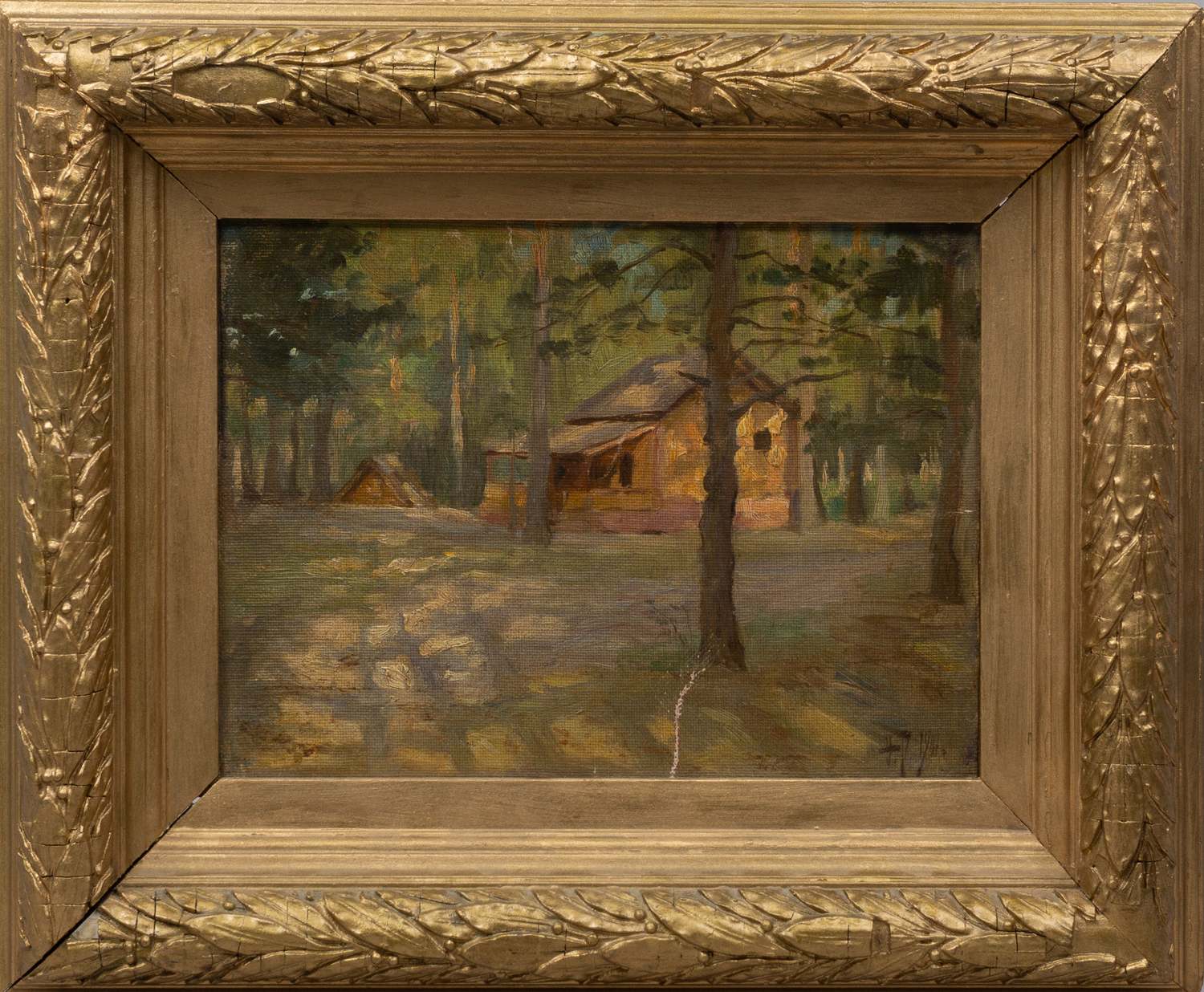 Рерберг Федор Иванович (?). Домик в лесу. 1901.