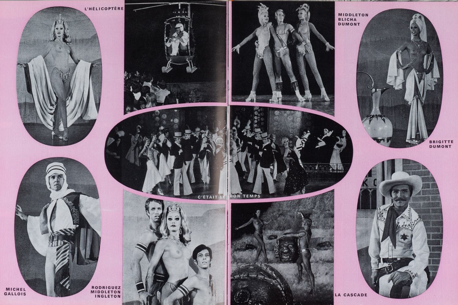 Рекламные проспекты кабаре «Лидо» и мюзик-холла «Казино де Пари». 1970-е годы.