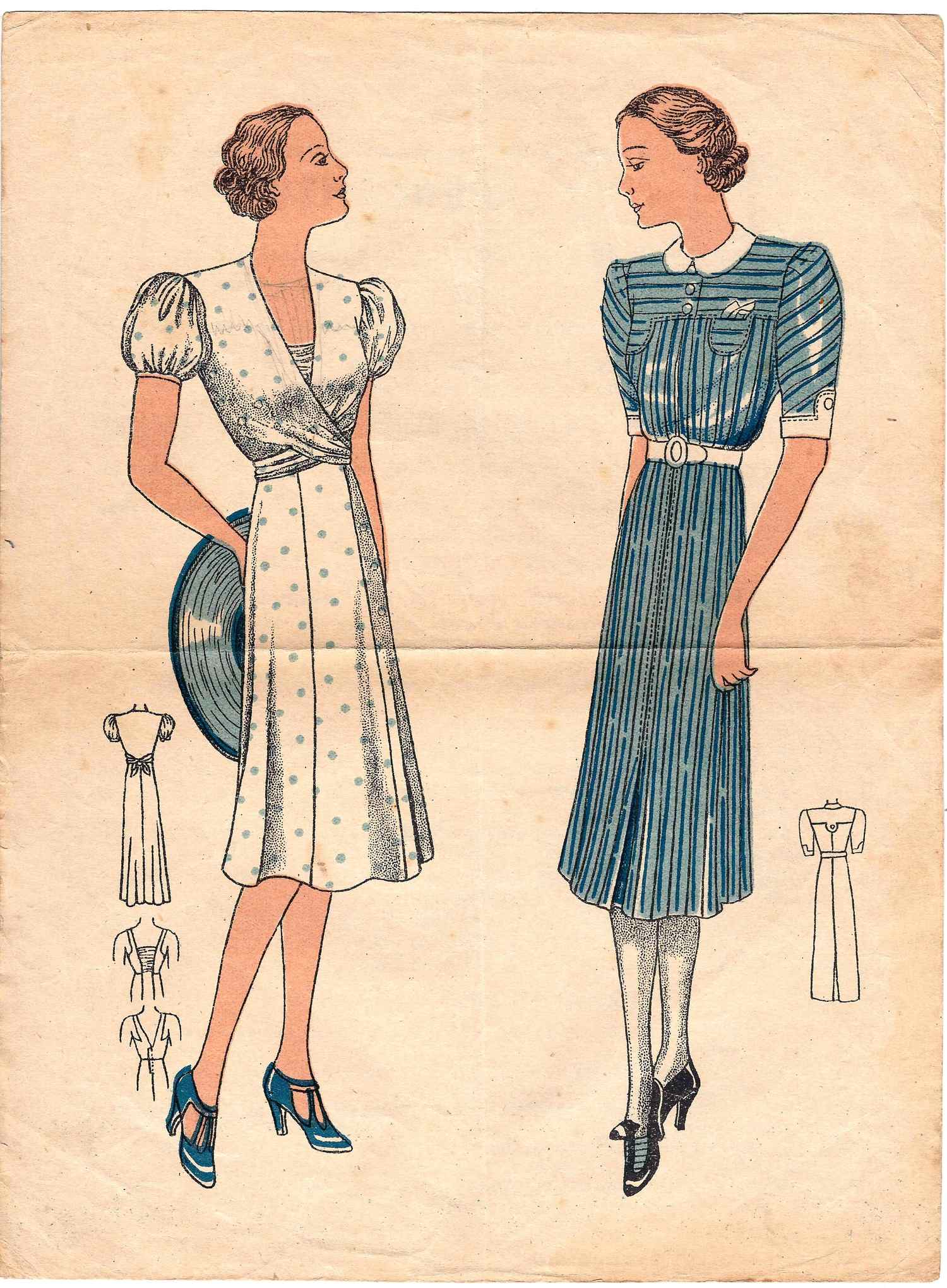 Рекламная листовка магазина «Шейте сами» Ленпромторга. 1940.
