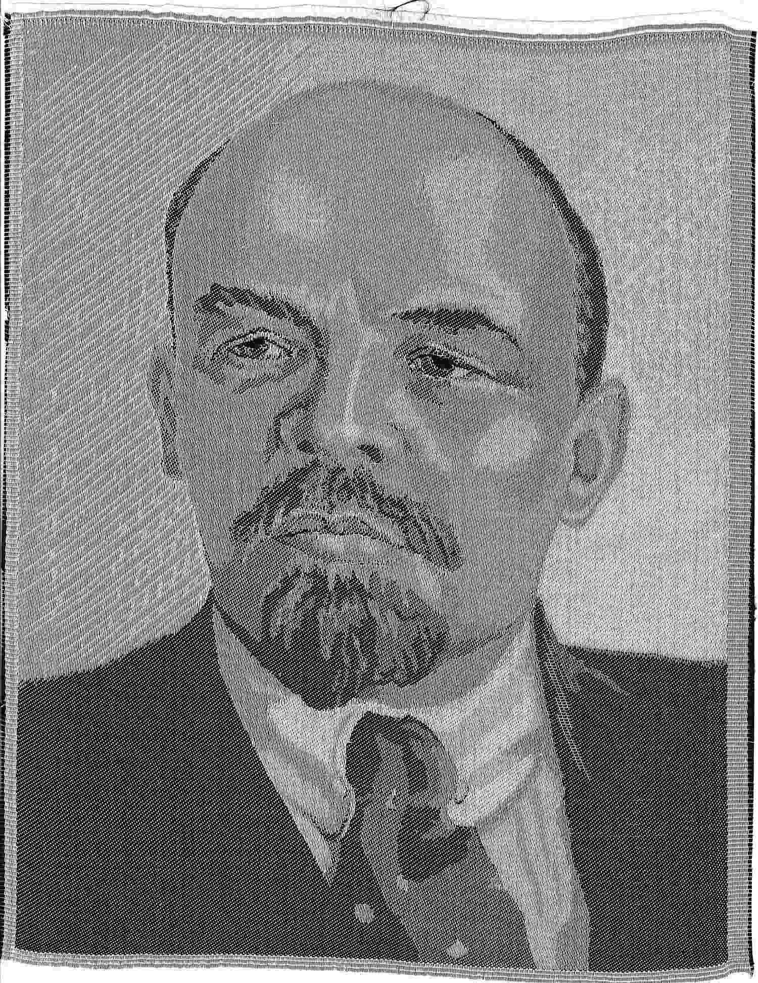 Портрет Владимира Ильича Ленина на ткани. Китай, 1950-е годы.