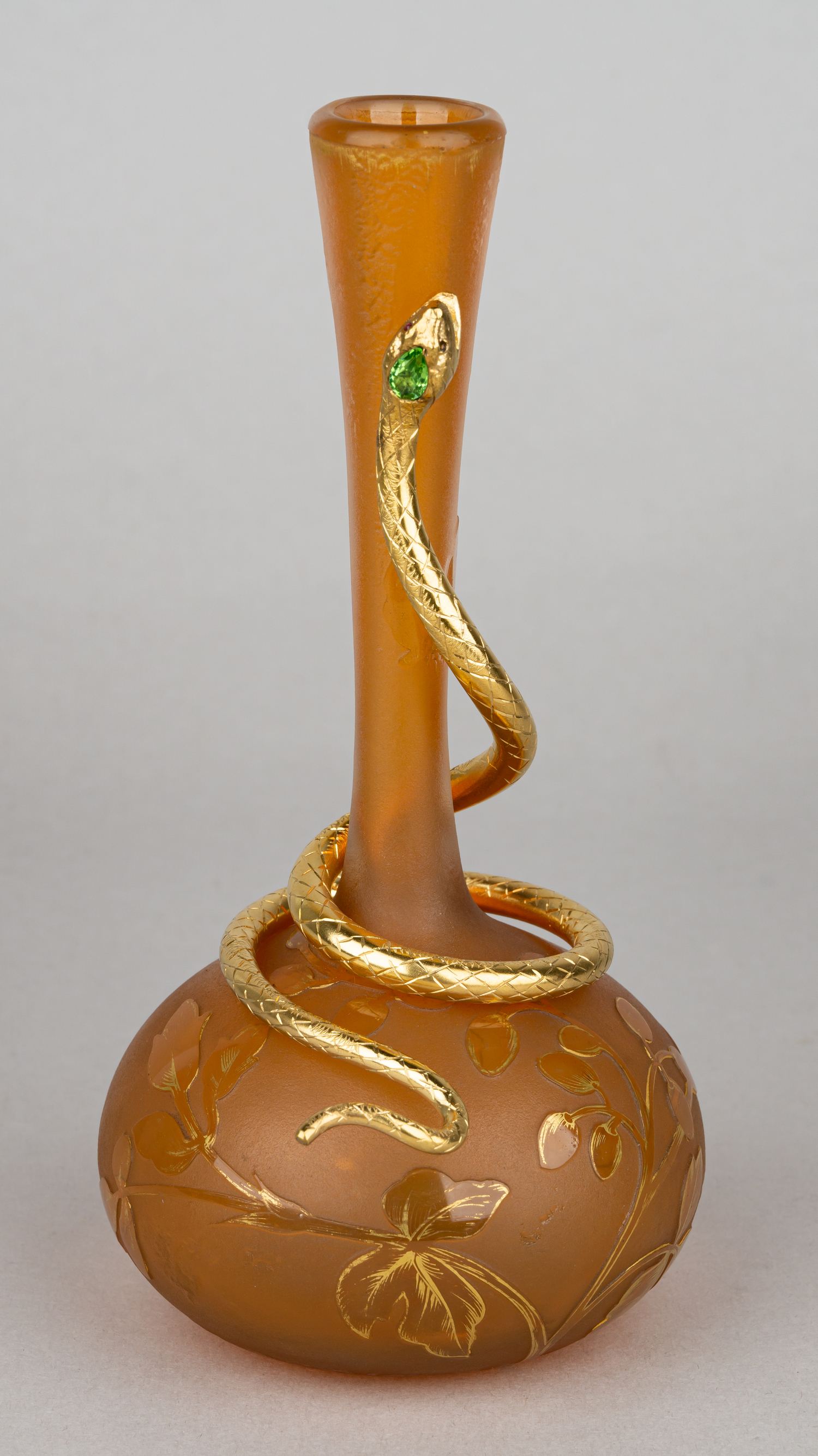 (Даум Нанси) Ваза в стиле модерн «Змея».  Франция, Нанси, фирма Дом (Daum Nancy), 1890-е гг.