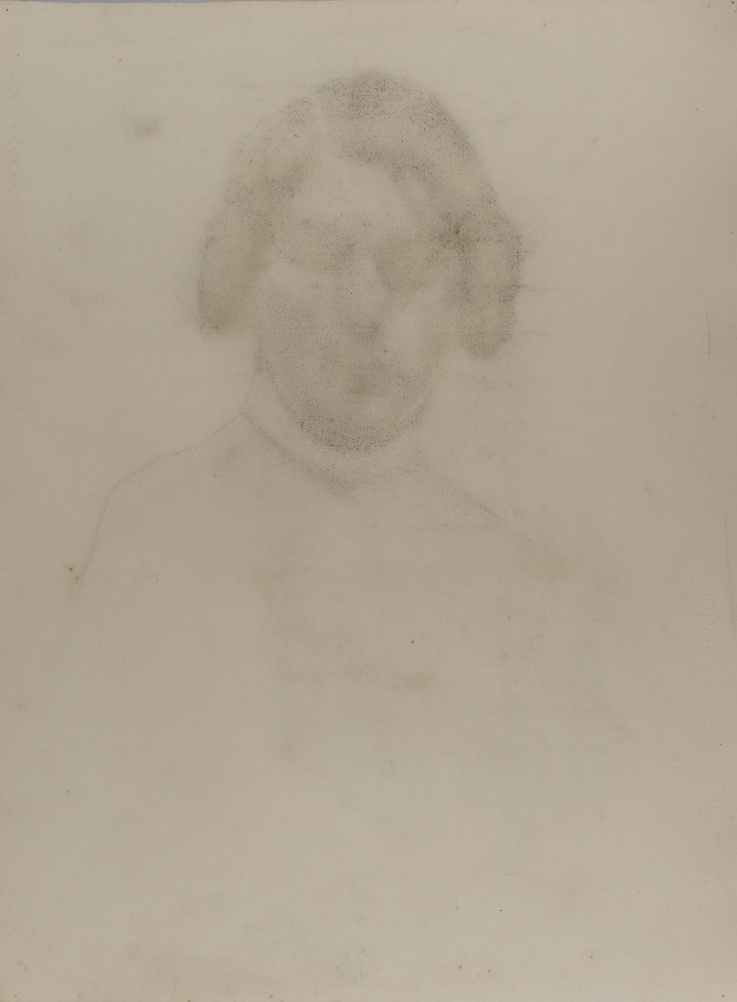 Неизвестный художник (инициалы И.Б.). Портрет мужчины с бородой. 1900-е годы.