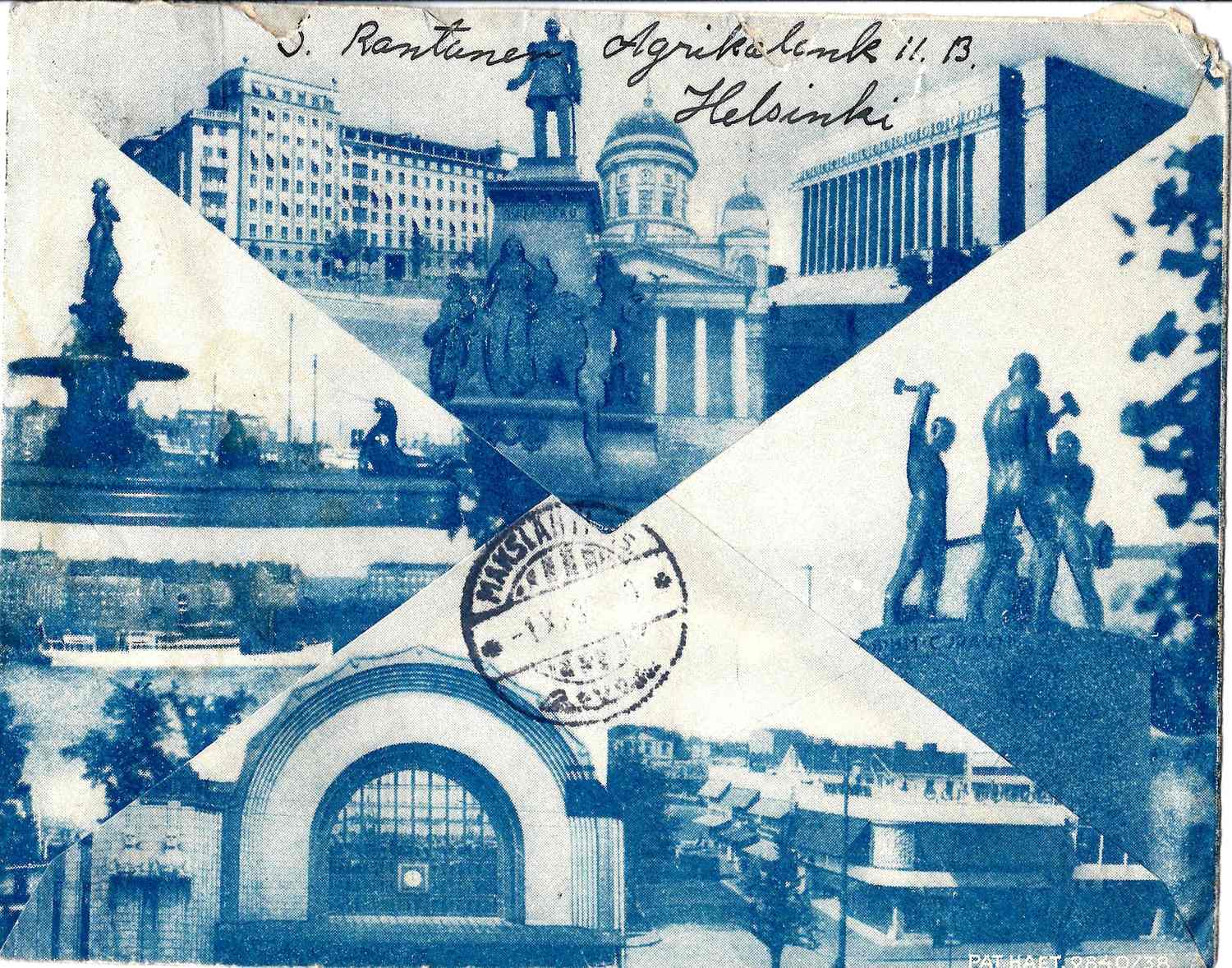 Финляндия. Иллюстрированный конверт «Олимпиада в Хельсинки». 1940.