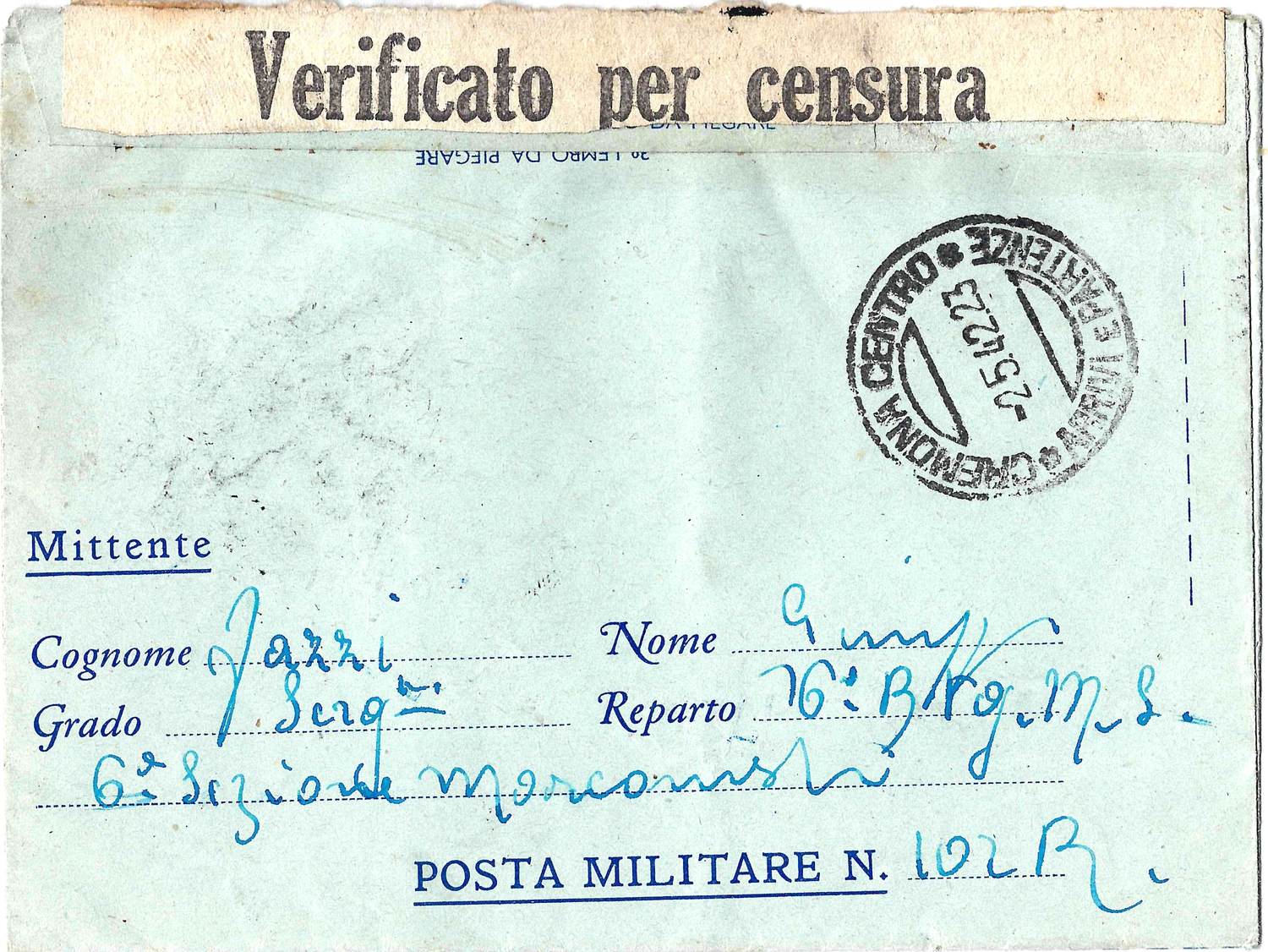 Италия. 4 почтовые карточки и закрытое письмо. 1930-е - 1940-е годы.