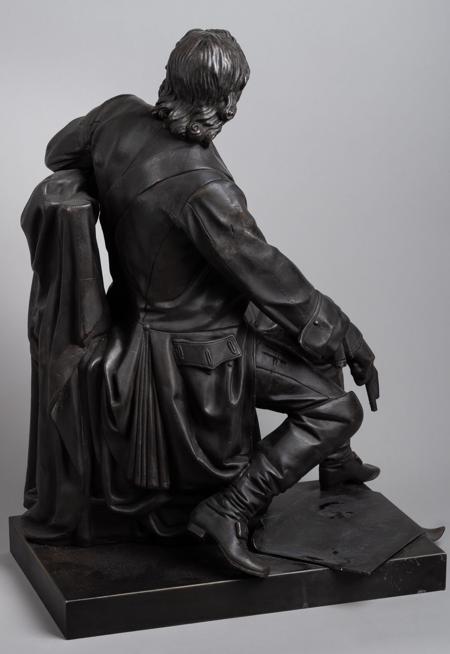 Кабинетная скульптура «Петр I». Россия, автор модели - А.М. Опекушин, 1872 г. С экспертизой.