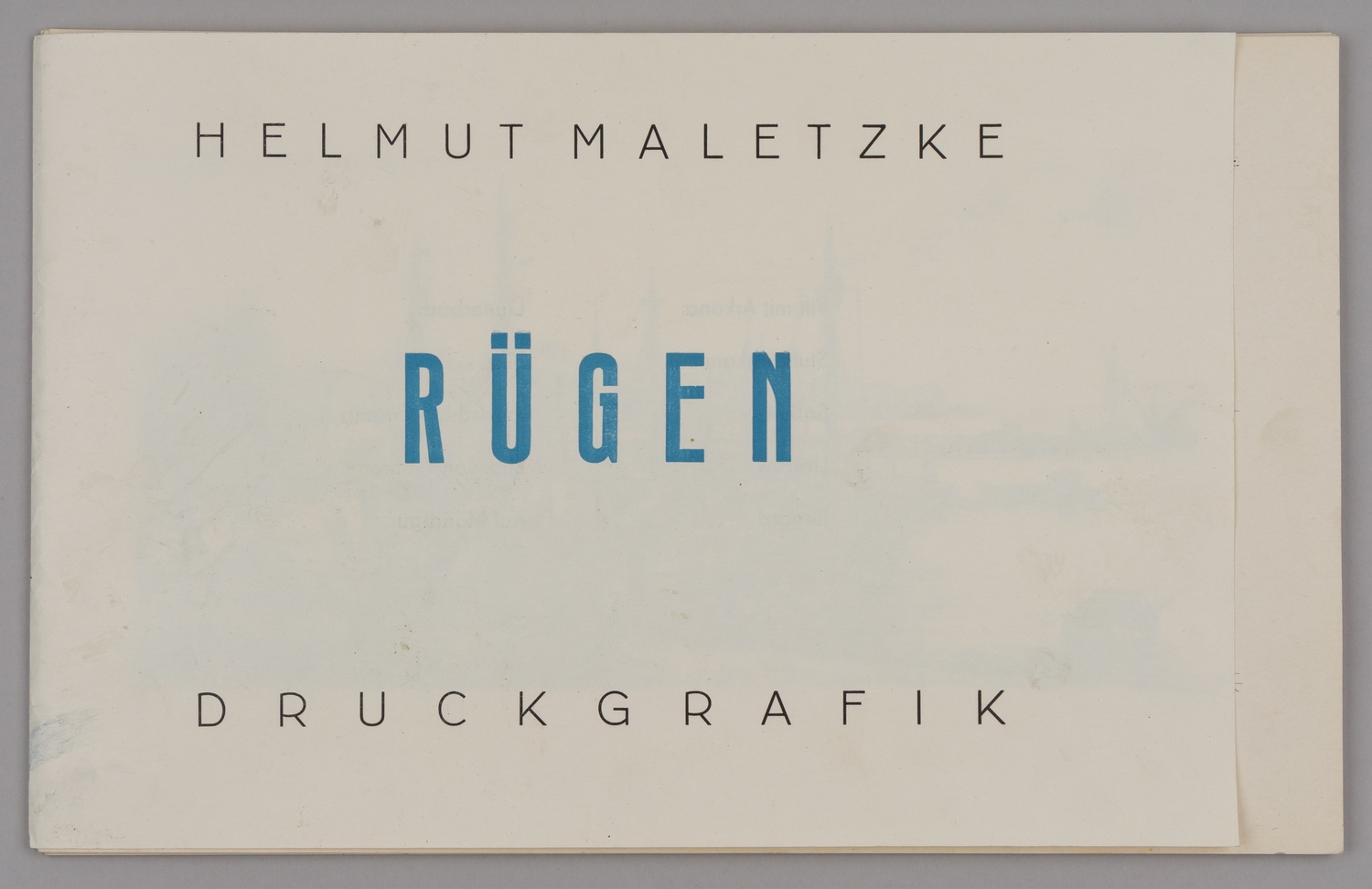 Helmut Maletzke (Хельмут Малецке). Альбом эстампов «Rügen» (15 экземпляров). 1970-е годы.
