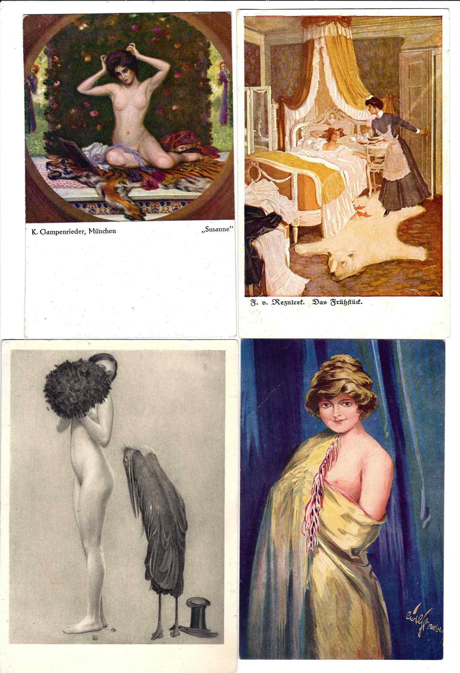 10 открыток «Ню в живописи».  Первая треть XX века.