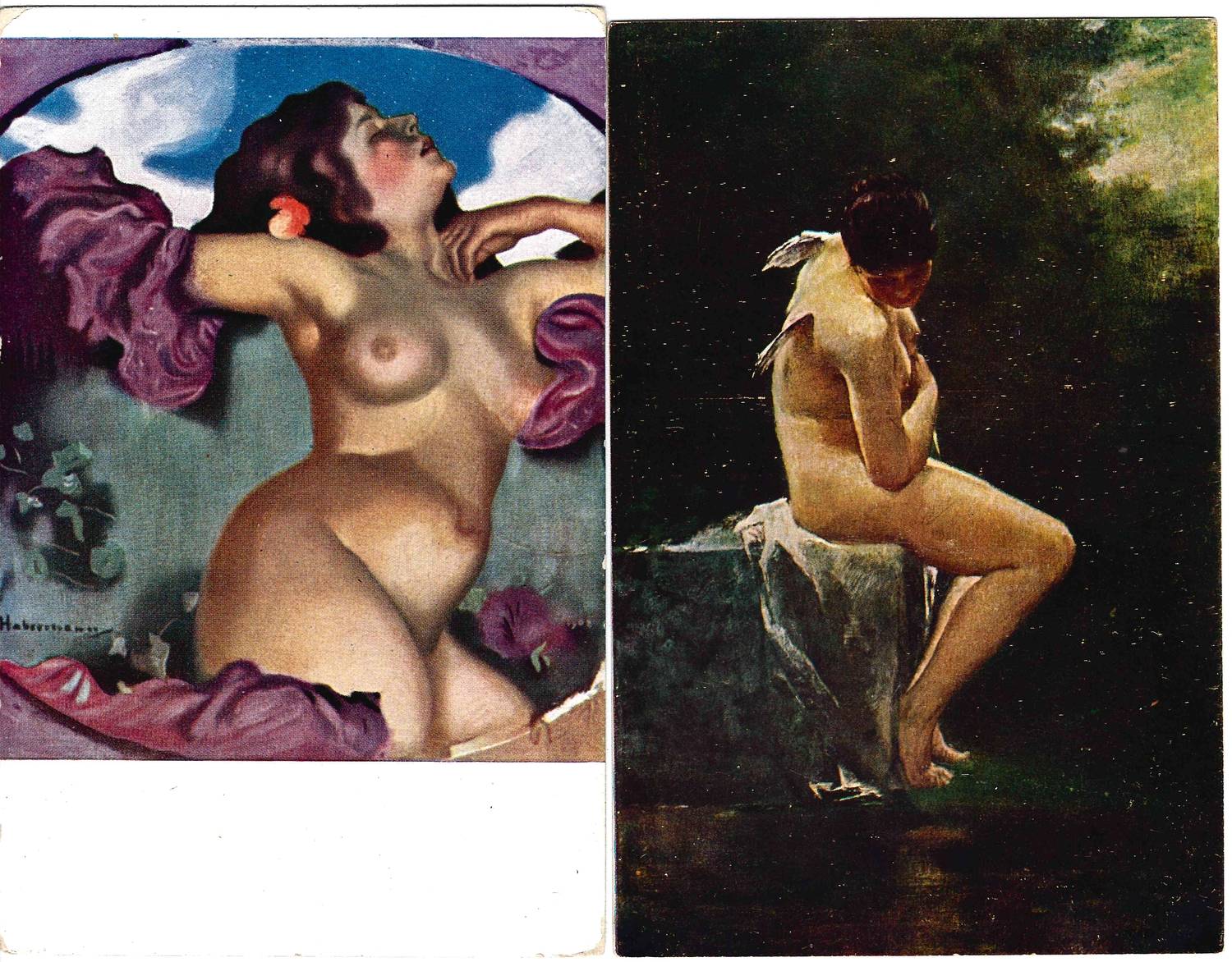 10 открыток «Ню в живописи».  Первая треть XX века.