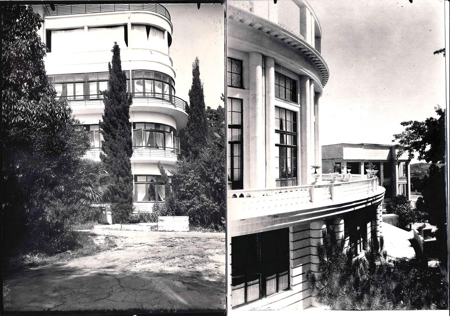 3 фотографии «Архитектура Сочи».  1940-е - 1950-е годы.