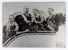 Фотография (на алюминиевом листе) «Экипаж В.П. Чкалова в Ванкувере». 1937.