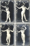 8 открыток «Прекрасная дама». Зап. Европа, нач. XX века.