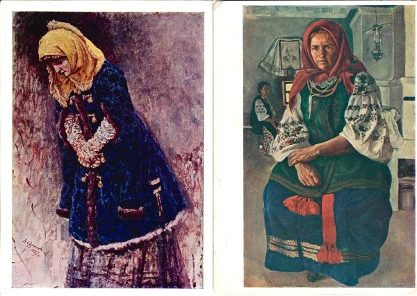 Более 120 открыток «Живопись». СССР, 1920-е - 1930-е годы.