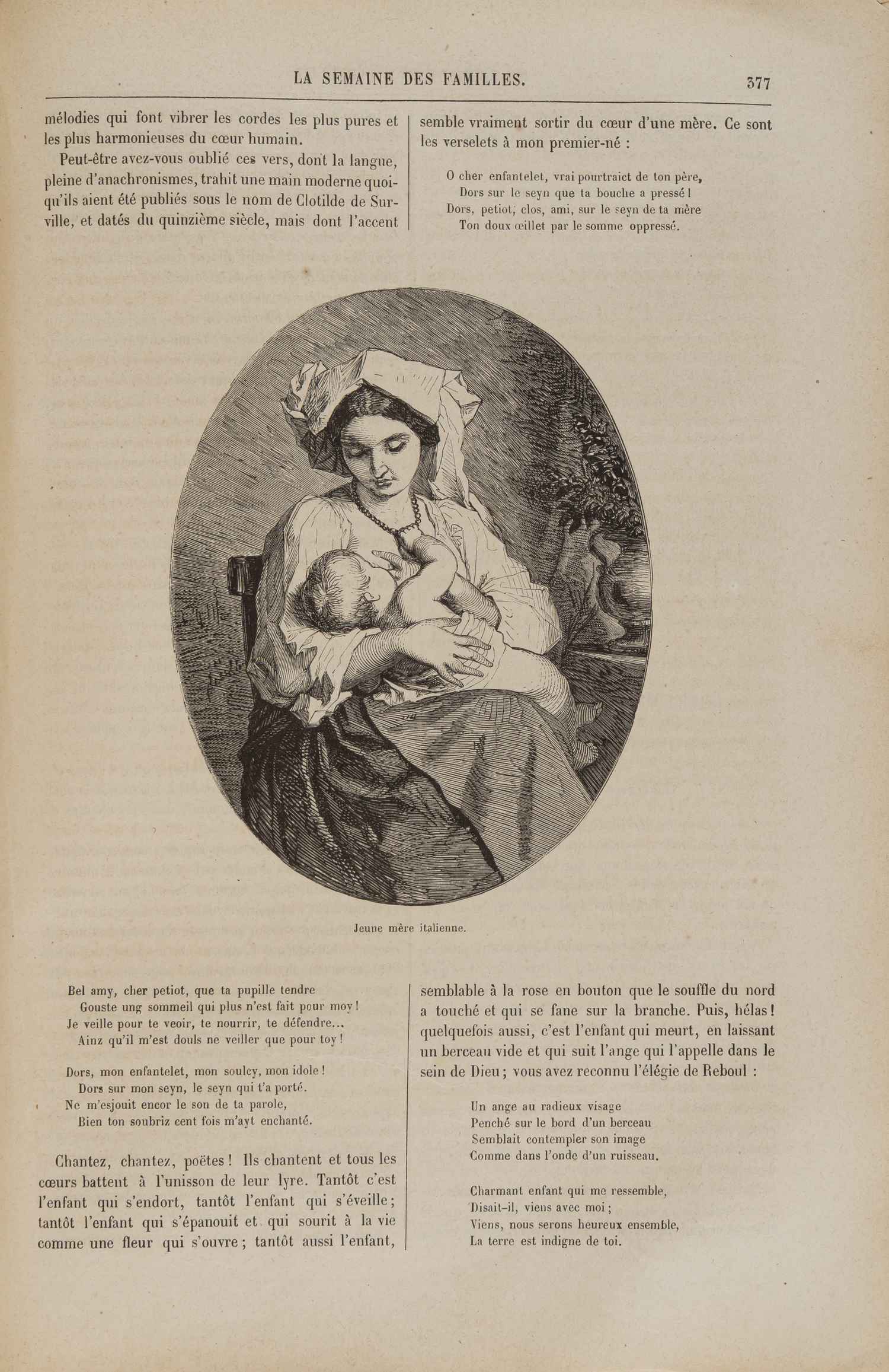 Подшивка журнала «La semaine des familles».  1868-1869. №1-52.