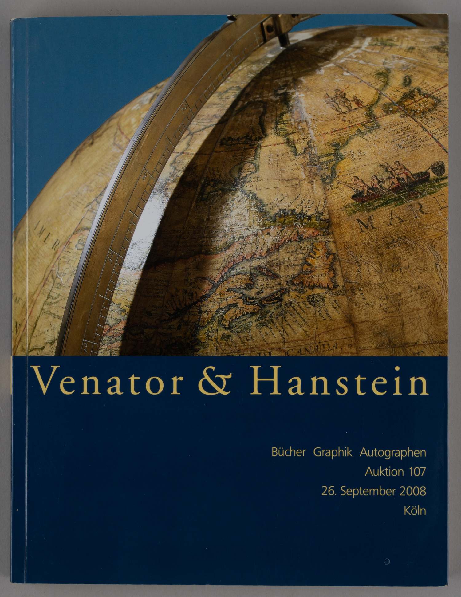 Каталог аукциона книг, графики и автографов «Venator&Hanstein» 26 сентября 2008 года.