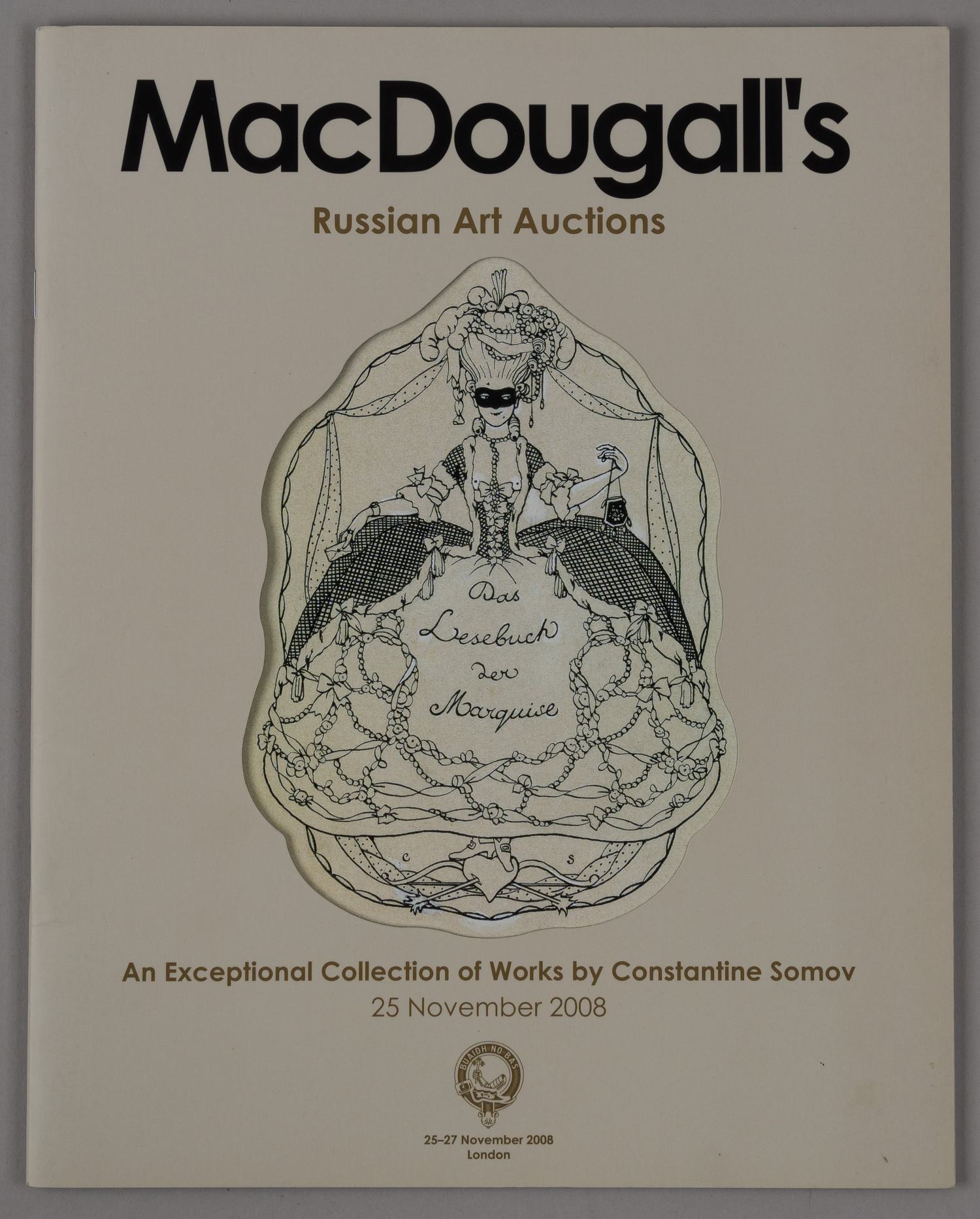 Информационное издание к аукциону коллекции рисунков Константина Сомова (МакДугалс, 25 ноября 2008 года) (Лондон, 2008).
