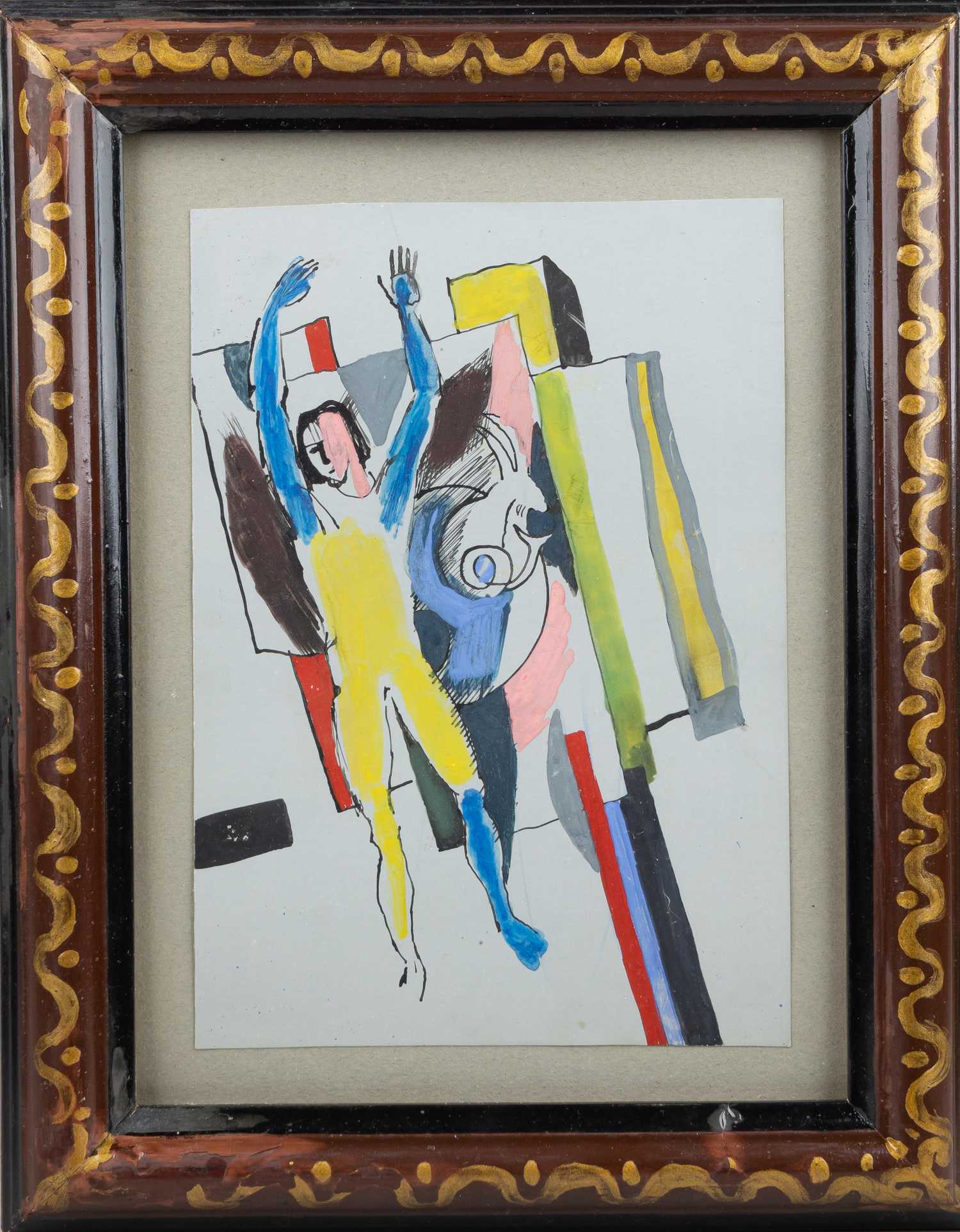 Шафранский Александр Степанович. <br>Композиция с фигурой. 1980-е годы.