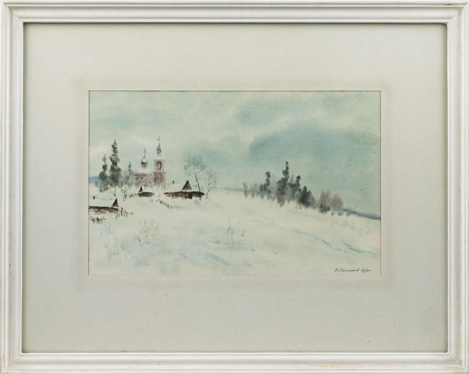 Качанов Владимир Климентьевич.<br>Храм в Подмосковье. 1989.