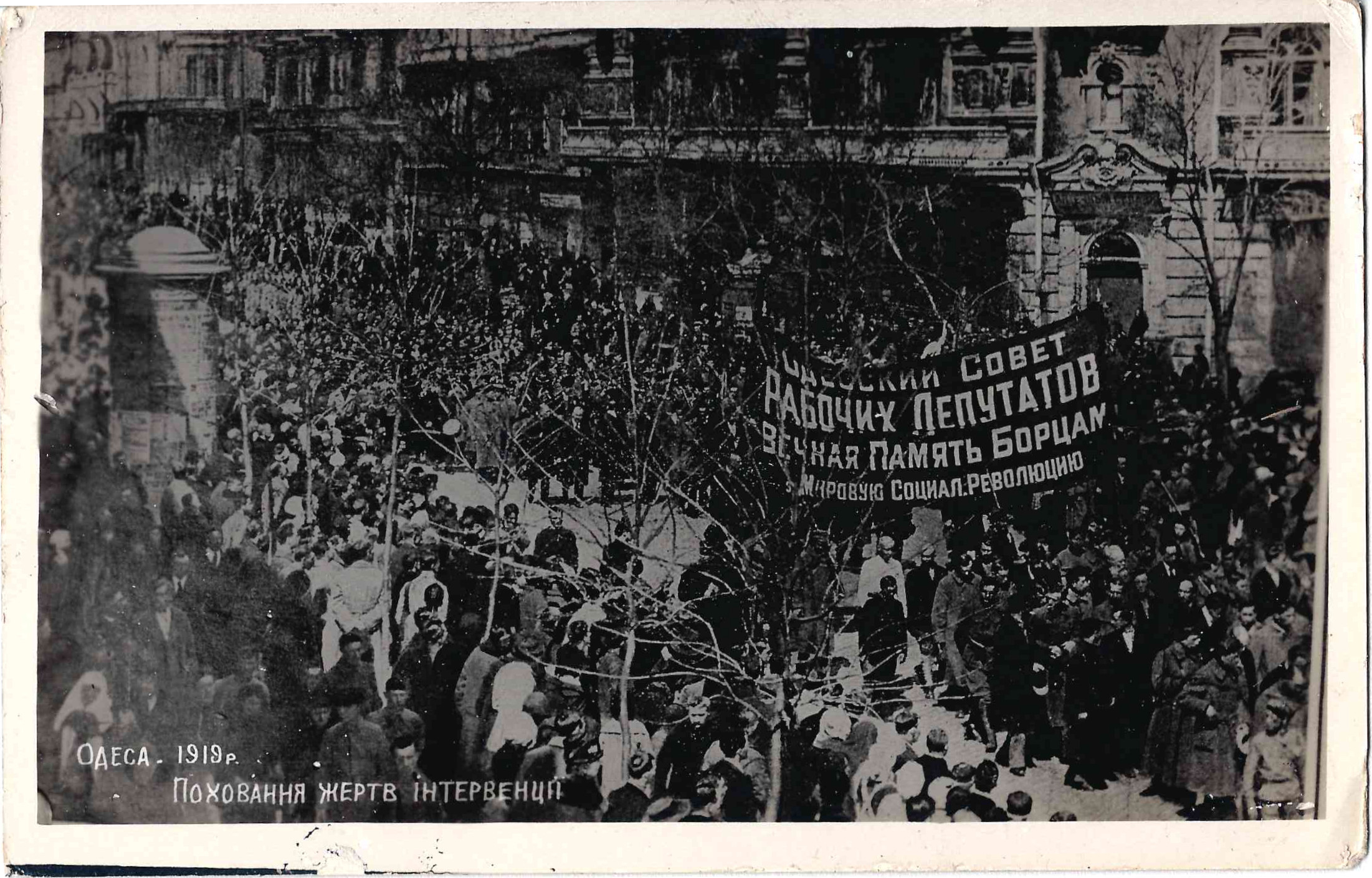 Фотооткрытка «Одесса. 1919. Жертвы интервенции». Издание Одесского музея Революции, 1920-е годы.