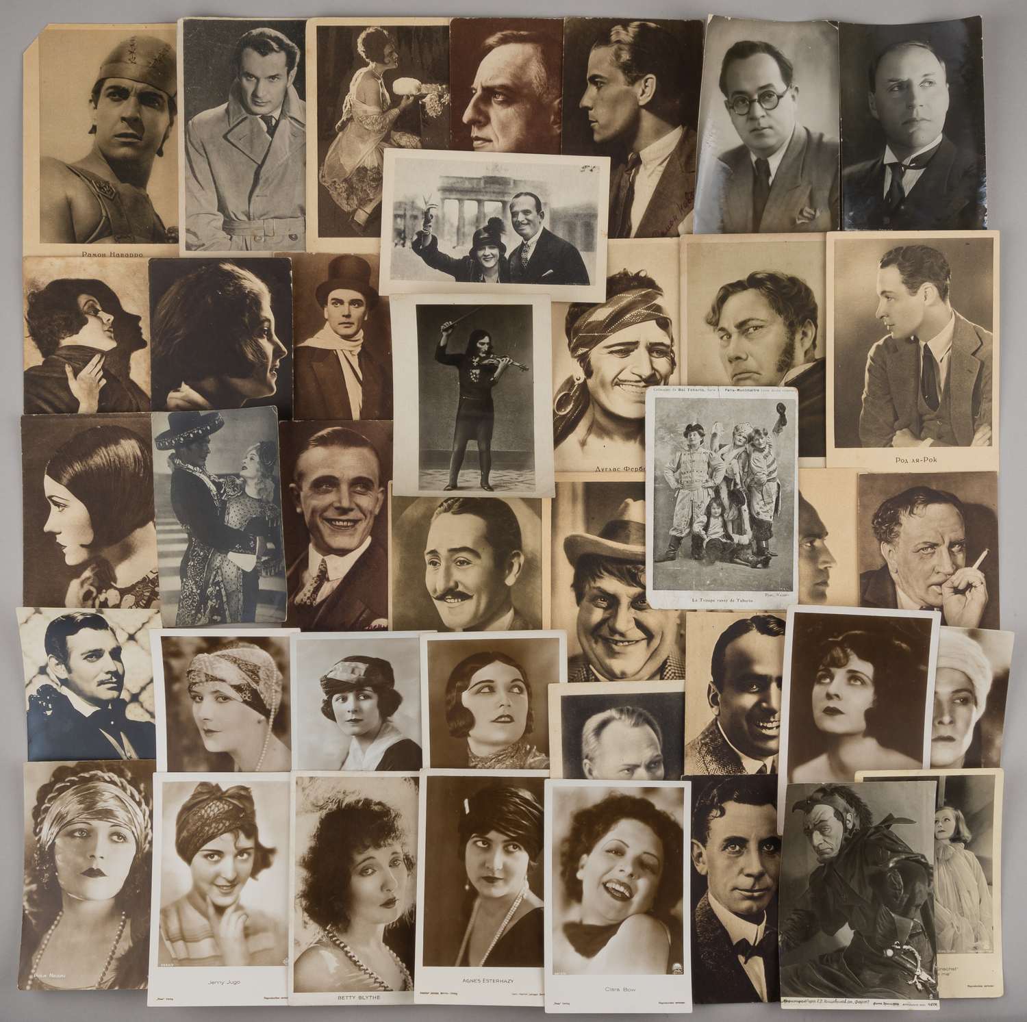 39 открыток «Актёры и деятели культуры». СССР, Зап. Европа, 1920-е - 1940-е годы.