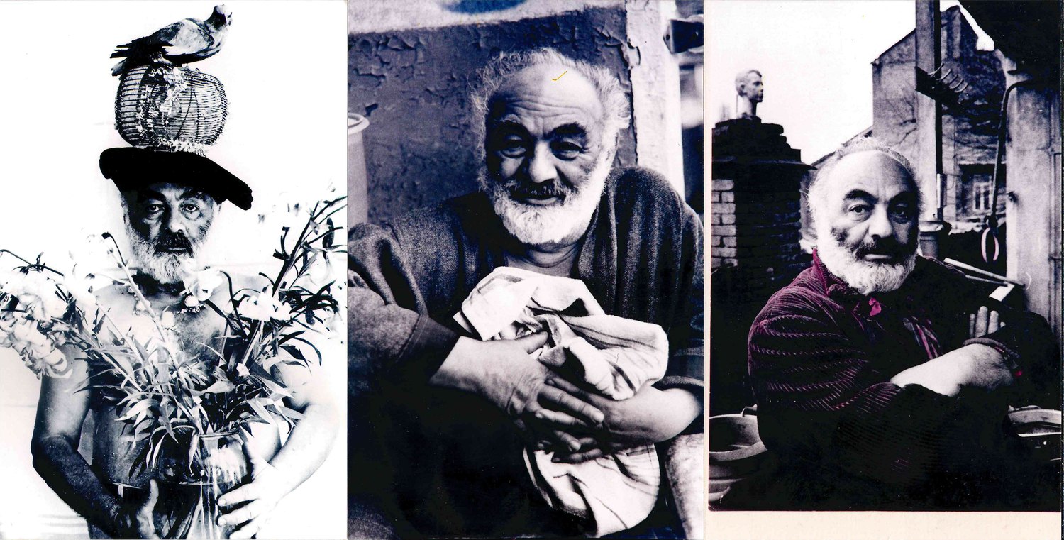 3 фотографии Сергея Иосифовича Параджанова. Снимки 1980-х годов.
