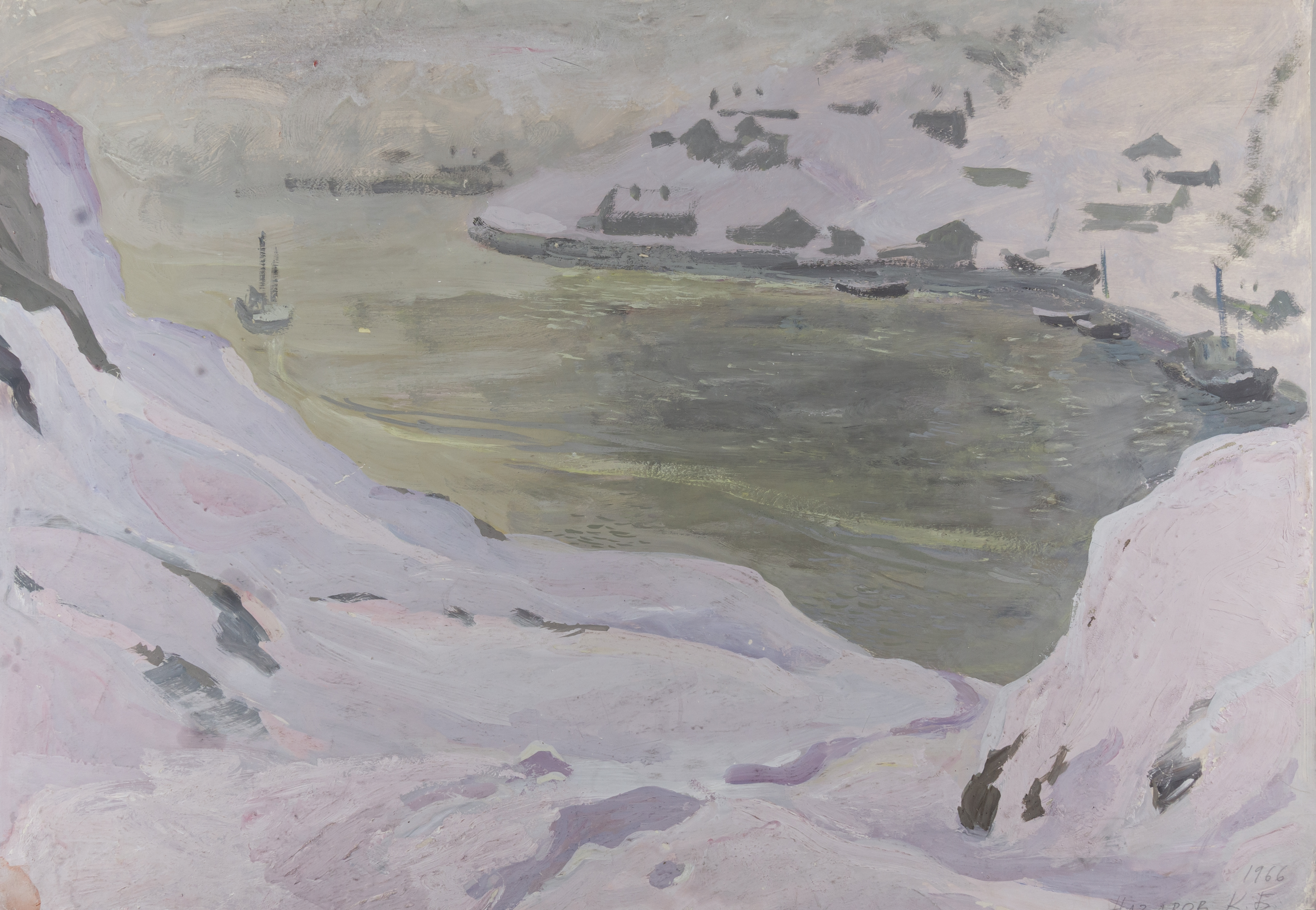 Назаров Константин Борисович.<br>Розовая бухта. 1966.