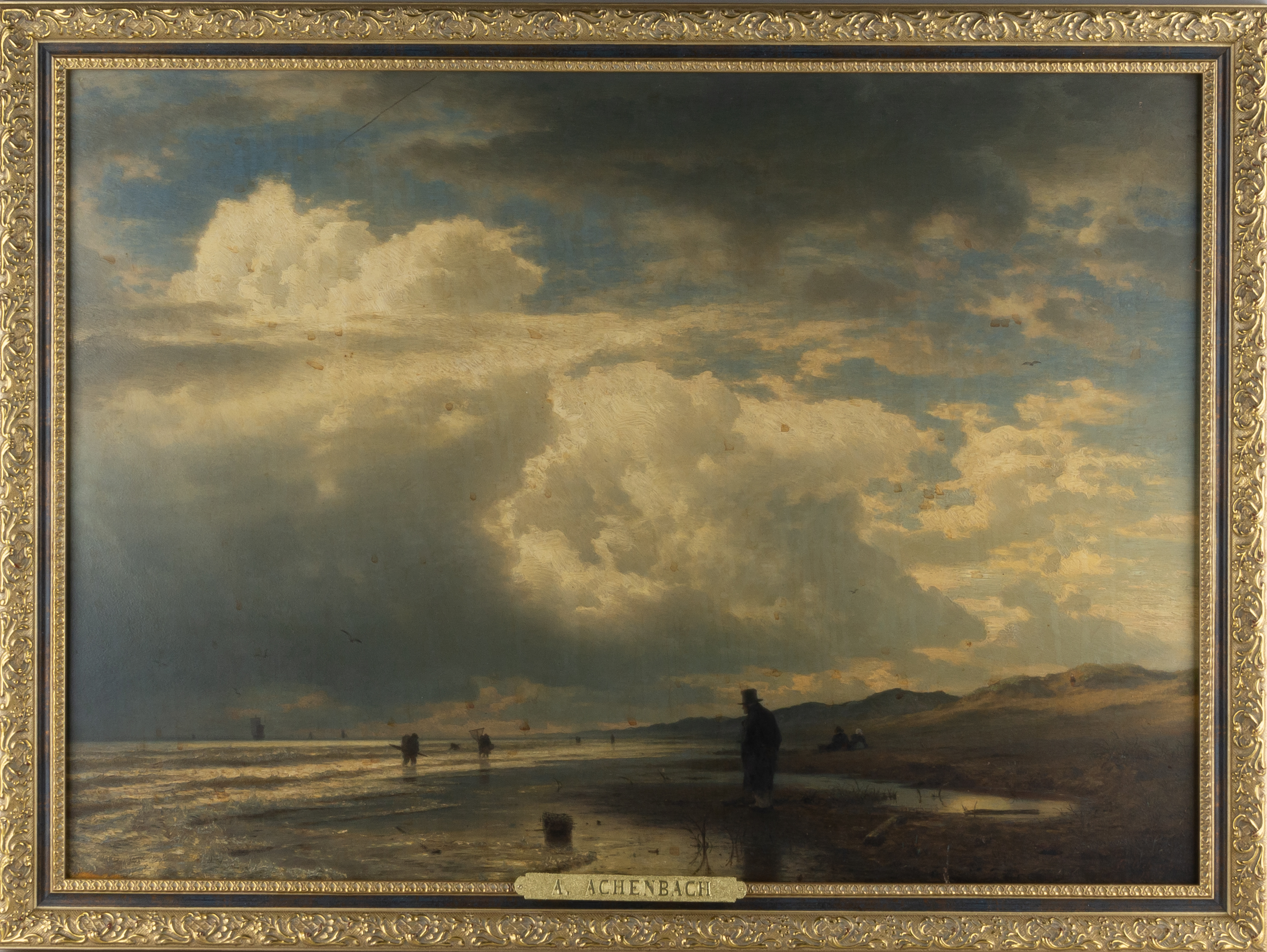 Ахенбах Андреас.<br>На берегу моря. 1857.