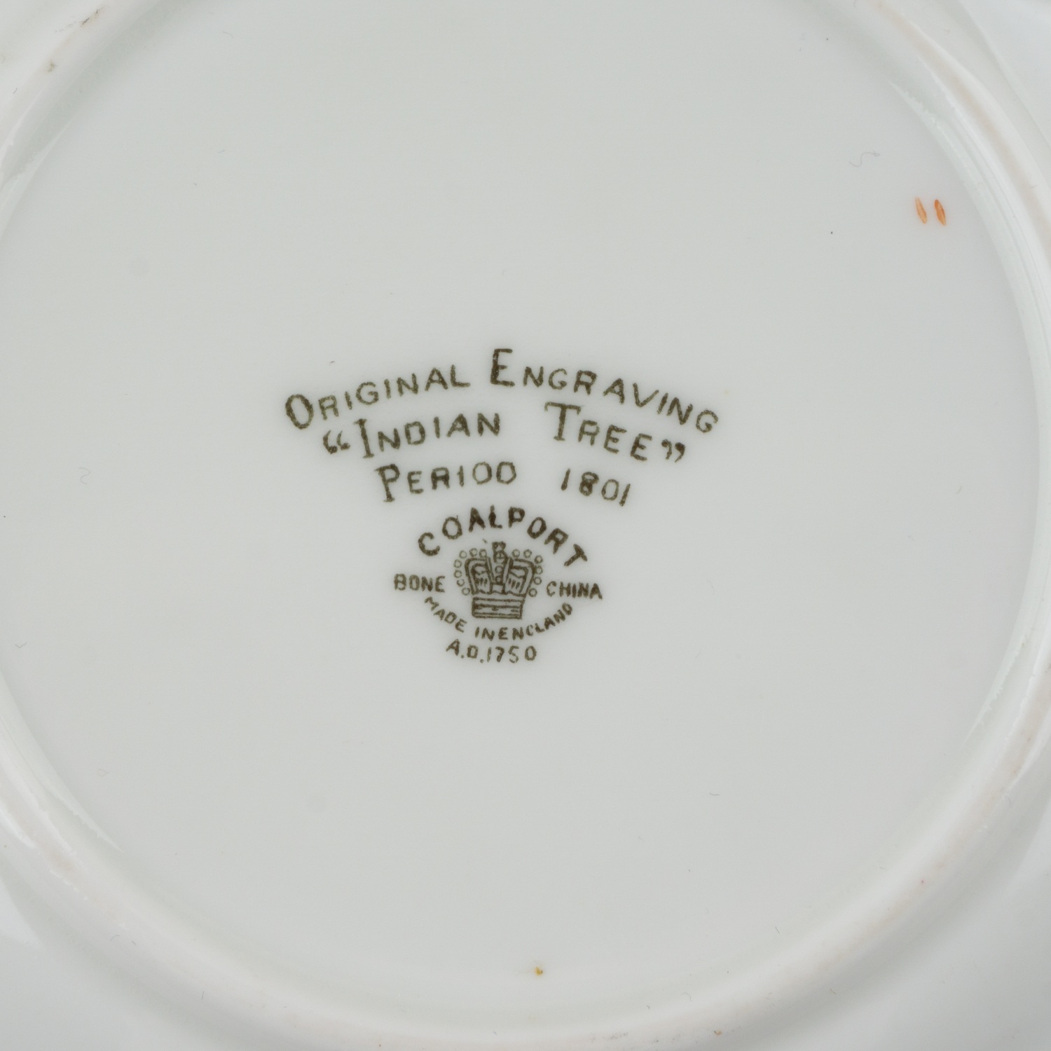 (Англия, Coalport ) Чашка с блюдцем и десертной тарелкой «Индийское дерево». Англия, Coalport , 1920-1930-е годы.