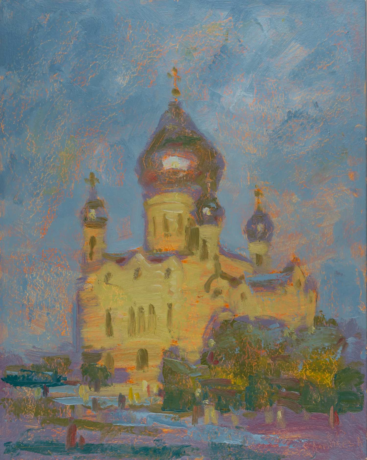 Алексеев Алексей Адольфович.<br>Утро в Москве. 2023.