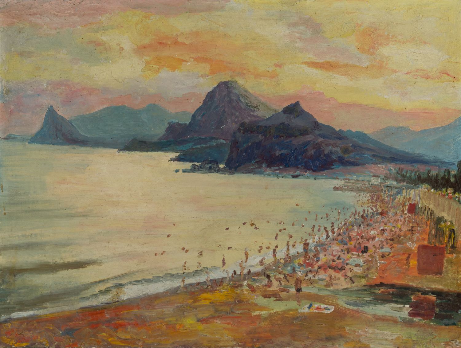 Шматко Иван Иванович.<br>Пляж в Судаке. 1970-е – 1980-е годы.