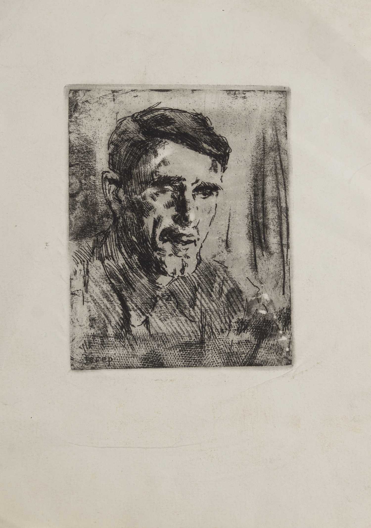 Зегер Александр Борисович.<br>Портрет мужчины. 1970-е – 1980-е годы.