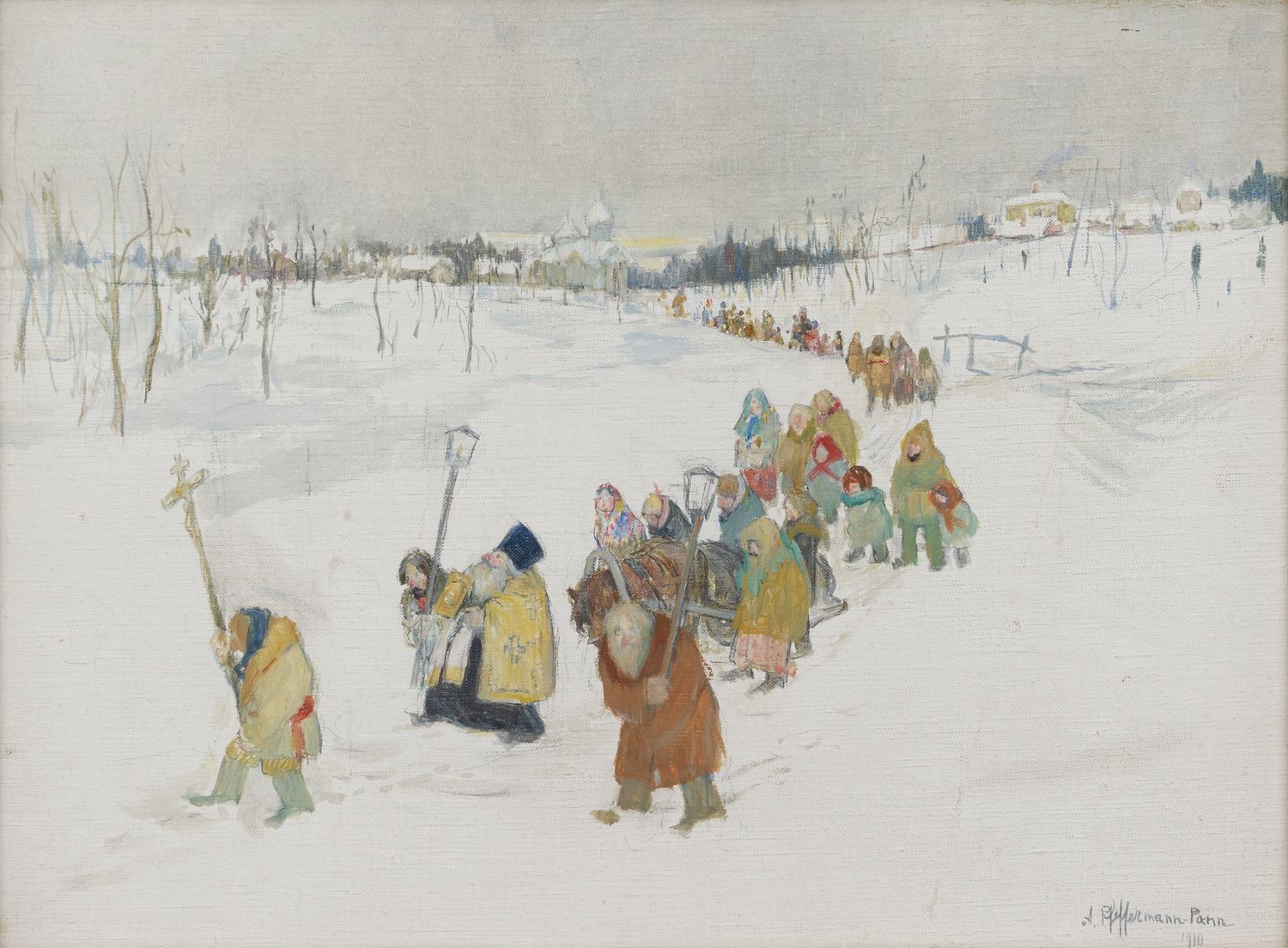 Панн Абель (Абба Пфеффеманн).<br>Крестный ход. 1910.