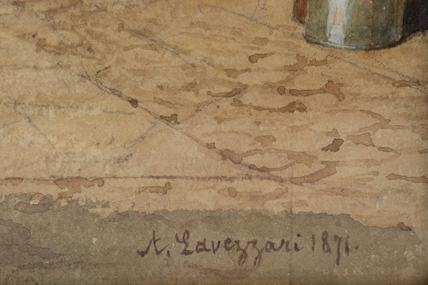 Лавеццари Андрей Карлович.<br>На базаре. 1871.
