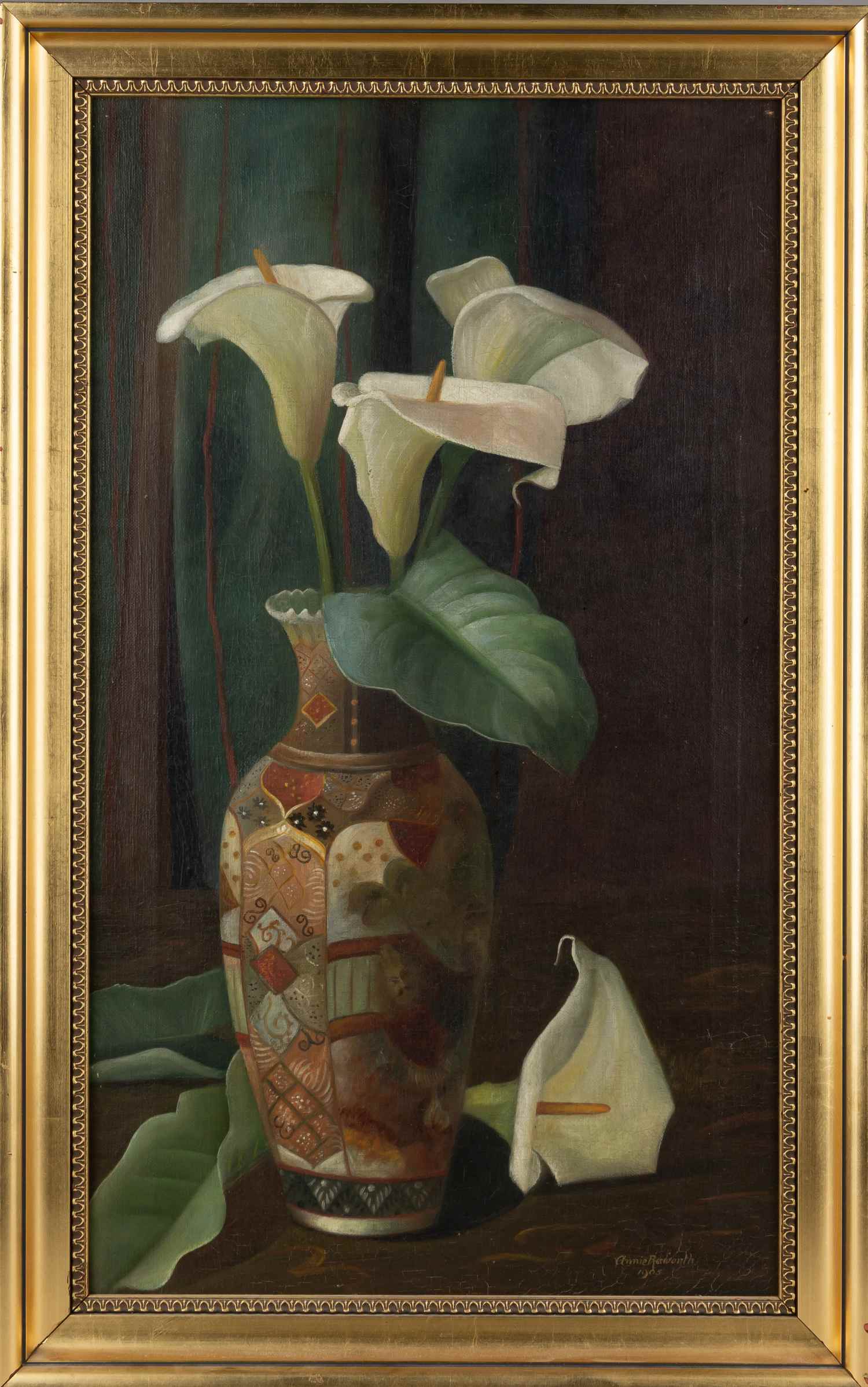 Рэйуорт Энни (Annie Raworth).<br>Натюрморт с каллами. Великобритания. 1905.