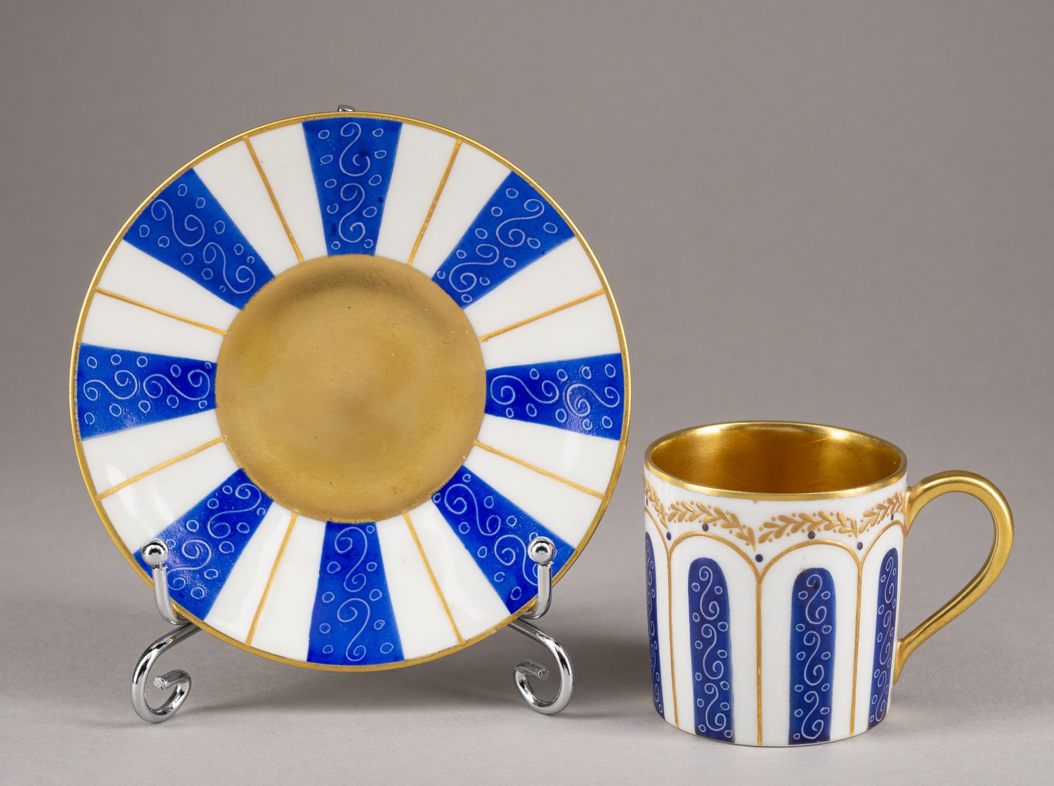 (Лимож) Кофейная пара. <br>Франция, Лиможский фарфоровый завод, – начало XX в.