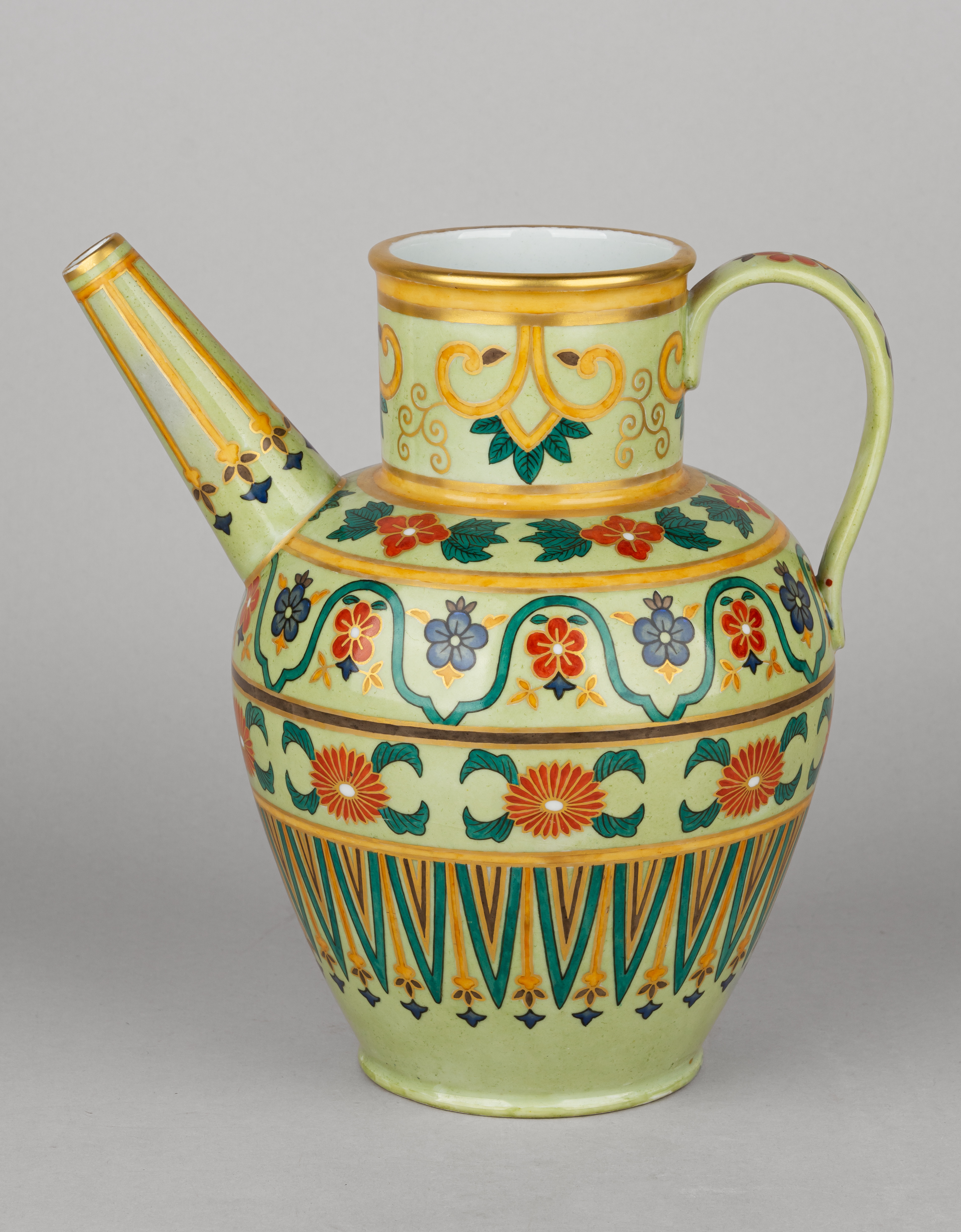 (ИФЗ) Кувшин-лейка. Россия, Императорский фарфоровый завод, 1881-1894 годы.