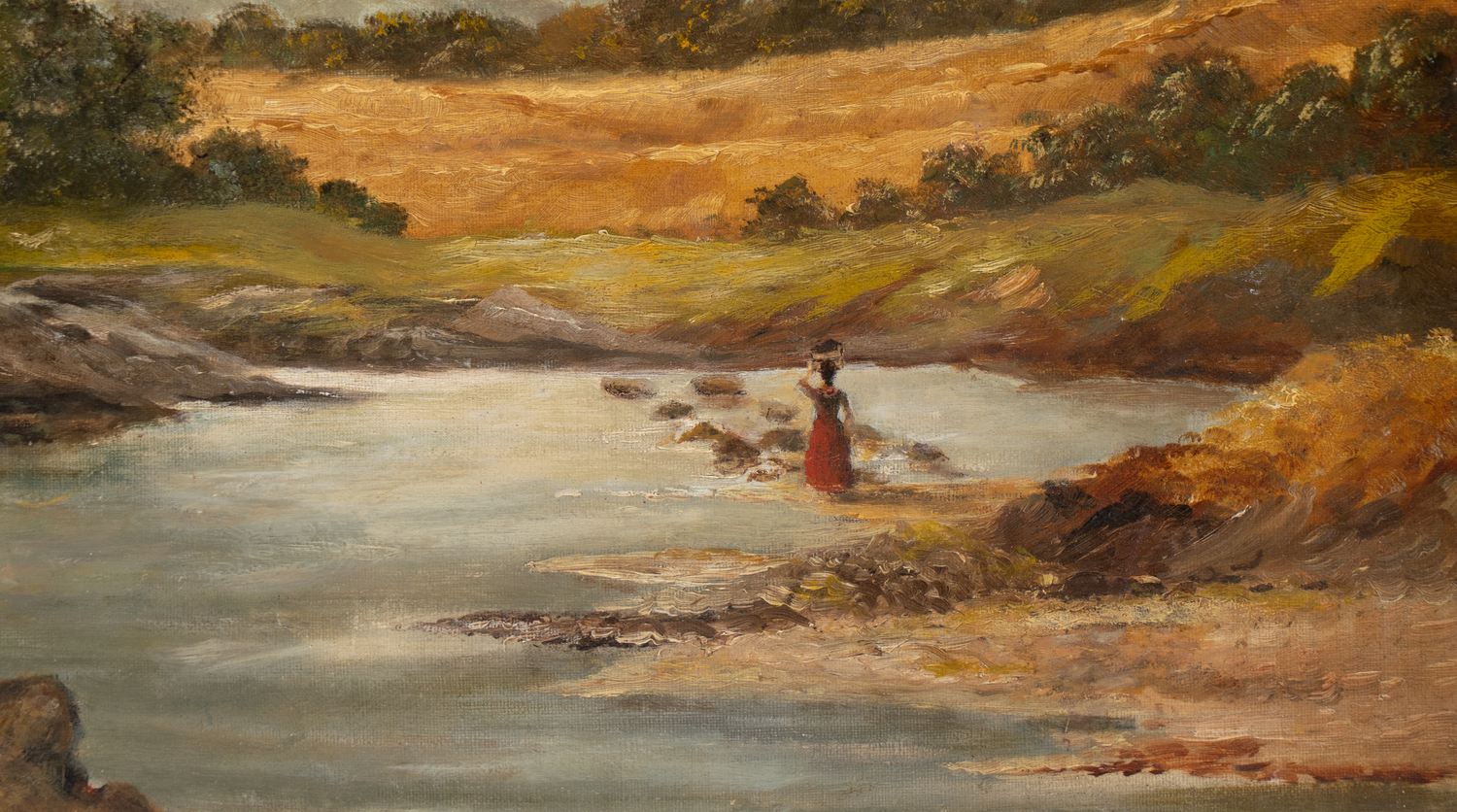 Неизвестный художник (C.Robson по подписи).<br>Пейзаж. Западная Европа, 1888.