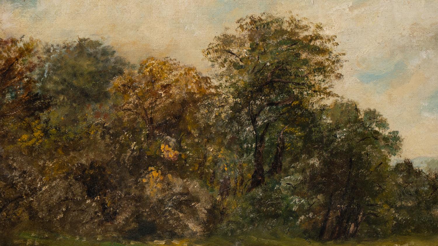 Неизвестный художник (C.Robson по подписи).<br>Пейзаж. Западная Европа, 1888.