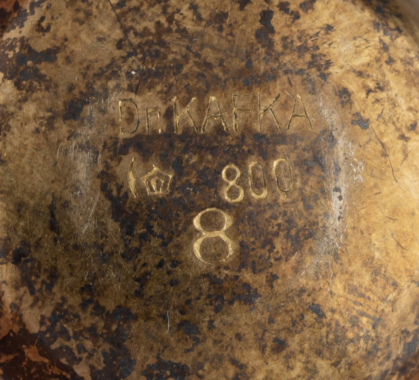 Серебряные разновесы (пять мерных чашечек). Германия, фирма «Dr. KAFKA», конец XIX века.