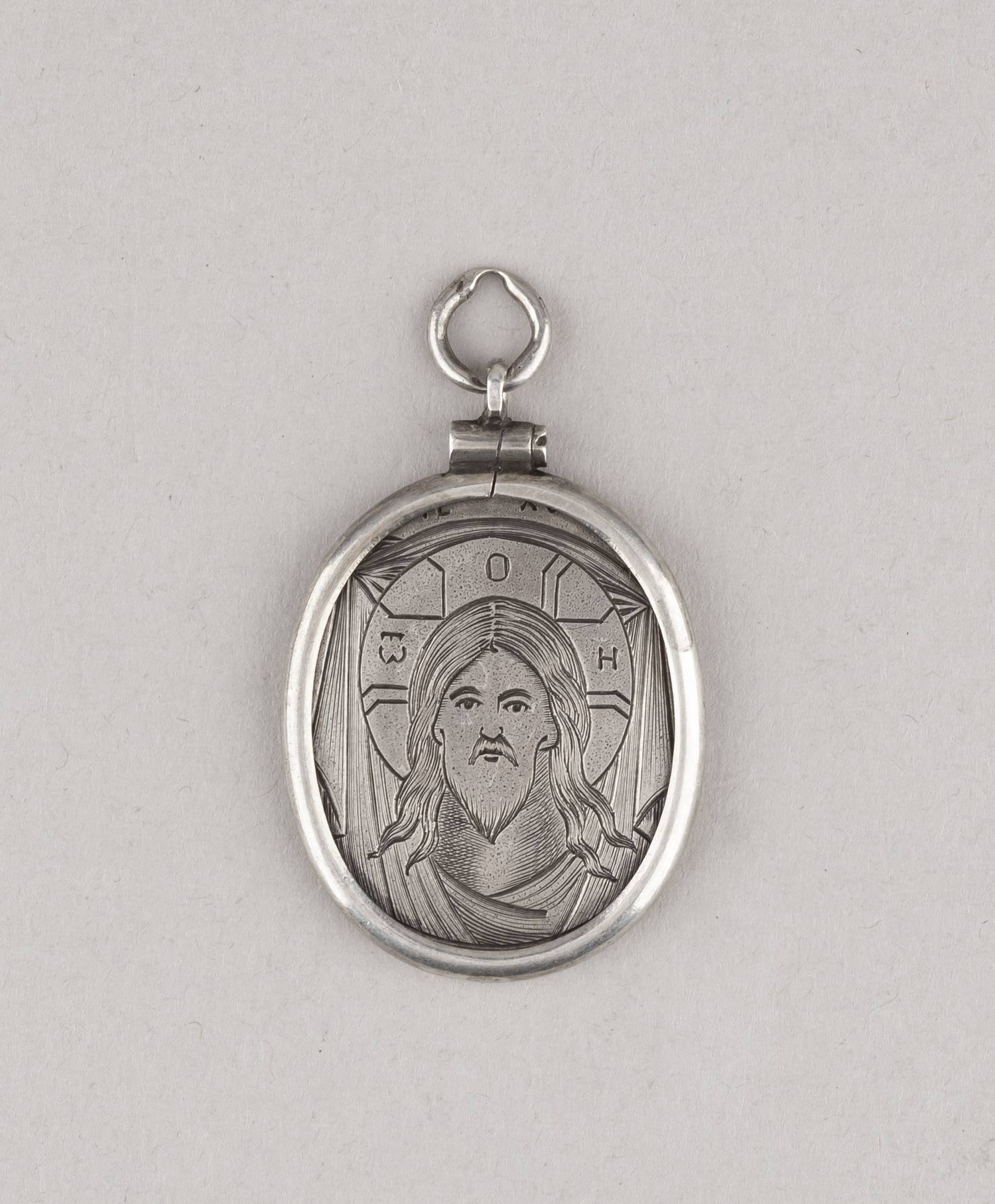 Образок «Святая Клеопатра и Господь Вседержитель». <br>Россия, XX век.