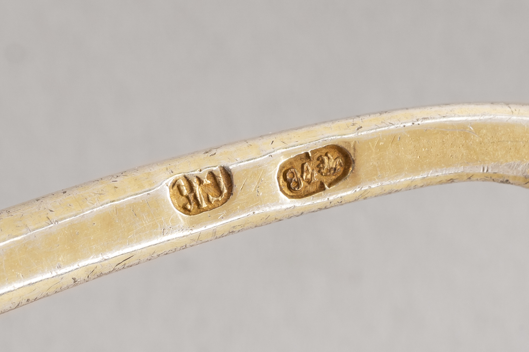 (Клингерт) Ложка с эмалью по скани.<br>Россия, Москва, фабрика Клингерта Г.Г., 1880-е годы.