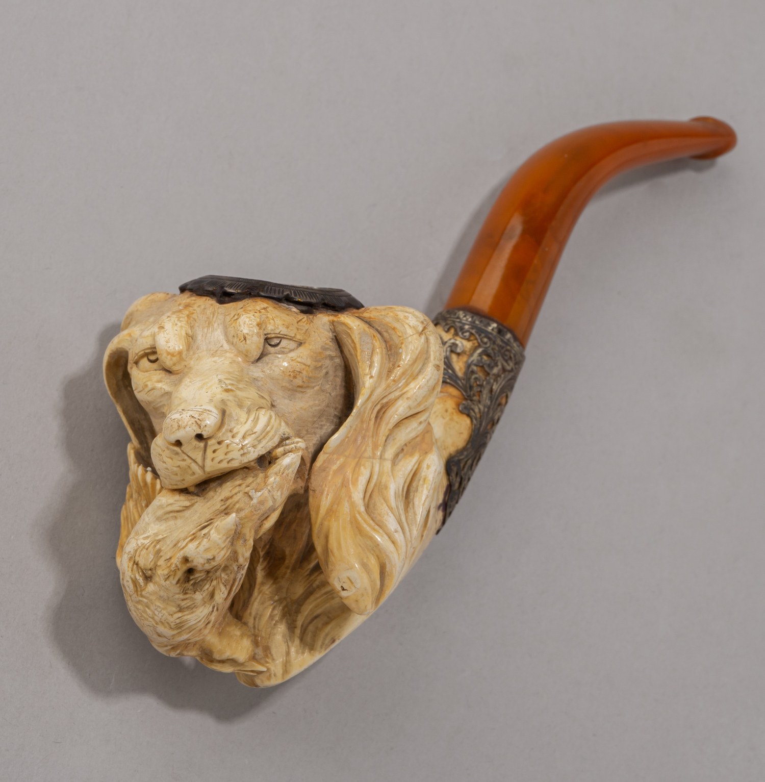 Трубка «Сеттер с дичью». Западная Европа, конец XIX - начало ХХ века.